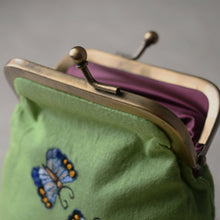Load image into Gallery viewer, Titli Lime Coin Purse with Metal Clasp