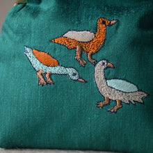 Load image into Gallery viewer, Kadamb Teal Coin Purse with Metal Clasp