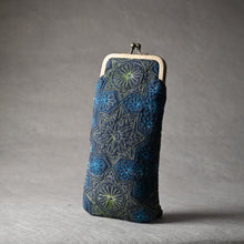Load image into Gallery viewer, Satgaon Charcoal Spectacle case with Metal Clasp