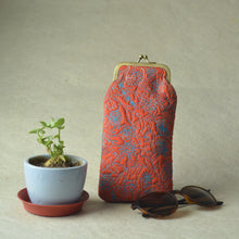 Load image into Gallery viewer, Gulbahar Vermillon Spectacle case with Metal Clasp