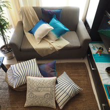 Load image into Gallery viewer, Circuit Navy Cushion Cover