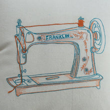 Load image into Gallery viewer, Retro Sewing Machine Cushion Cover