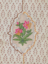 Load image into Gallery viewer, Padmini Ivory Sling Purse with Antique Finish Metal Clasp and Chain