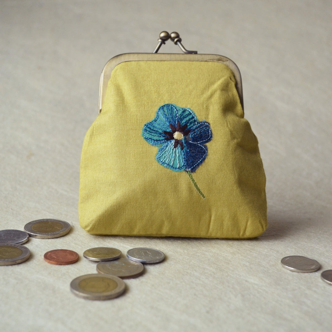 Banphool Canary  Coin Purse  with Metal Clasp