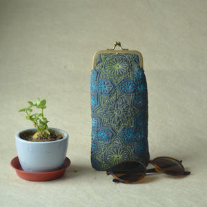 Satgaon Charcoal Spectacle case with Metal Clasp