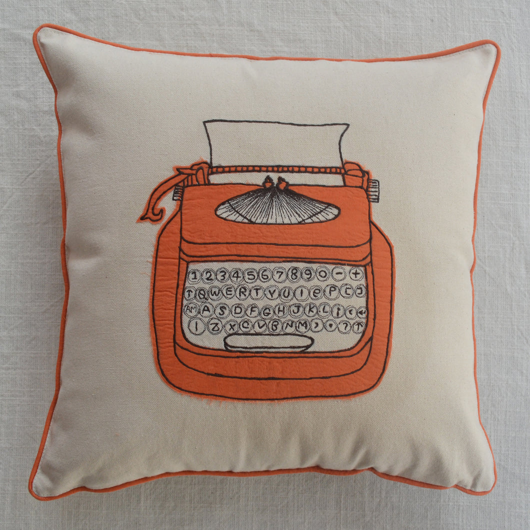 Retro Typewriter Cushion Cover