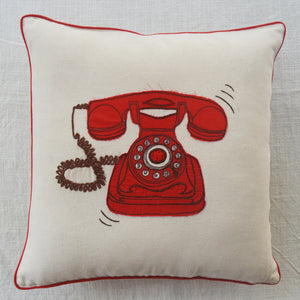Retro Telephone Cushion Cover