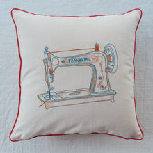 Load image into Gallery viewer, Retro Sewing Machine Cushion Cover
