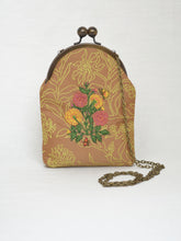 Load image into Gallery viewer, Gulab Sling Purse with Antique Finish Metal Clasp and Chain.
