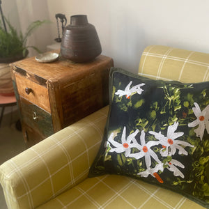 The Parijata Linen Cushion Cover